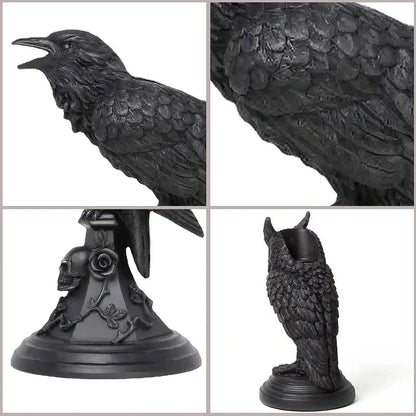 Gothic Crow Candle Holder for Halloween Home Decor - Smarsty
