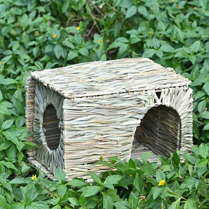 Foldable Woven Grass Cage Mat for Small Pets - Smarsty