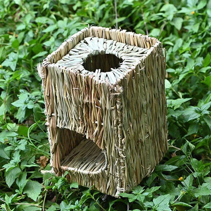 Foldable Woven Grass Cage Mat for Small Pets - Smarsty