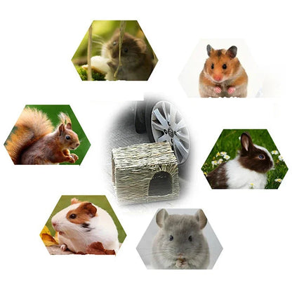 Foldable Woven Grass Cage Mat for Small Pets - Smarsty