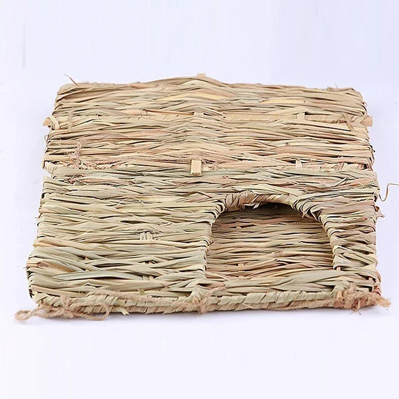 Foldable Woven Grass Cage Mat for Small Pets - Smarsty