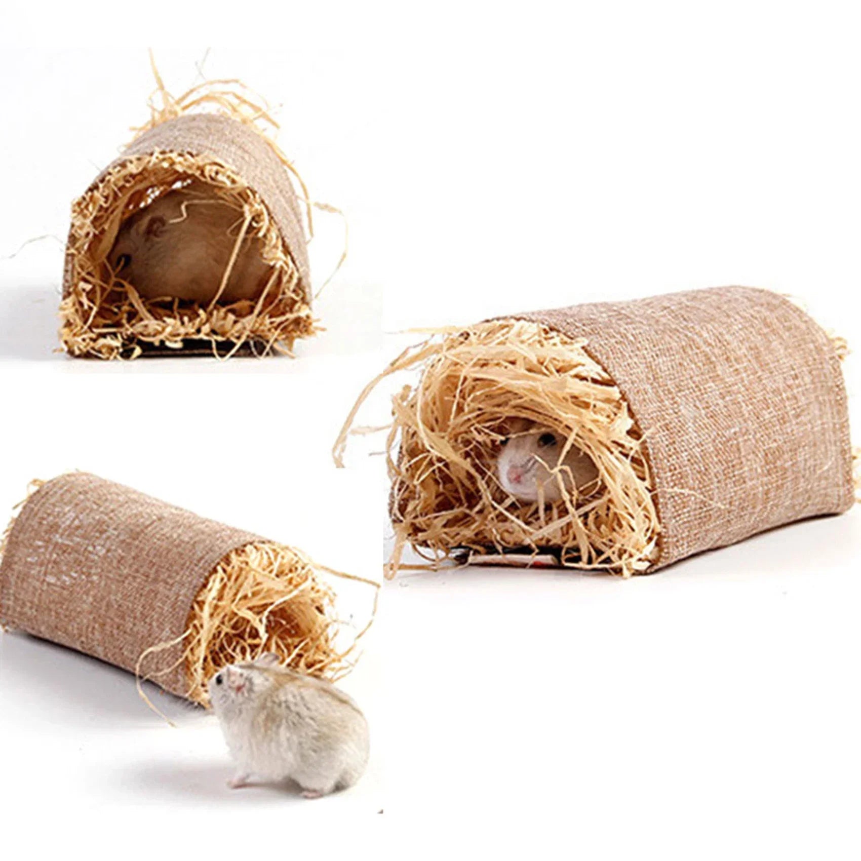 Foldable Woven Grass Cage Mat for Small Pets - Smarsty