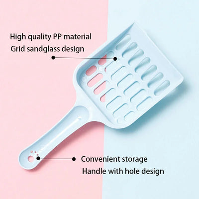 Durable Plastic Cat Litter Scoop with Easy Grip Handle - Smarsty