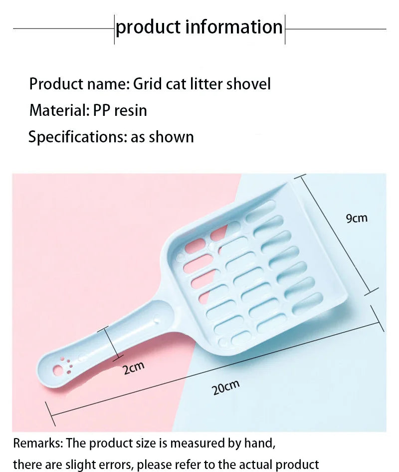 Durable Plastic Cat Litter Scoop with Easy Grip Handle - Smarsty