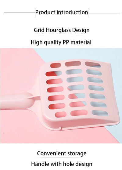 Durable Plastic Cat Litter Scoop with Easy Grip Handle - Smarsty