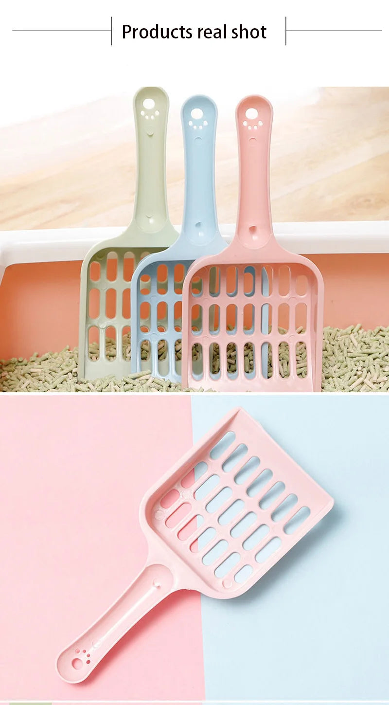 Durable Plastic Cat Litter Scoop with Easy Grip Handle - Smarsty
