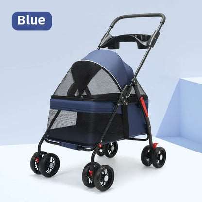Lightweight Foldable Pet Stroller for Dogs and Cats - Smarsty