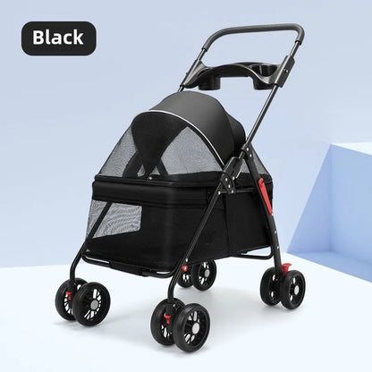 Lightweight Foldable Pet Stroller for Dogs and Cats - Smarsty