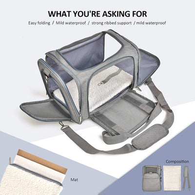 Airline Approved Soft Dog Carrier Backpack for Travel - Smarsty