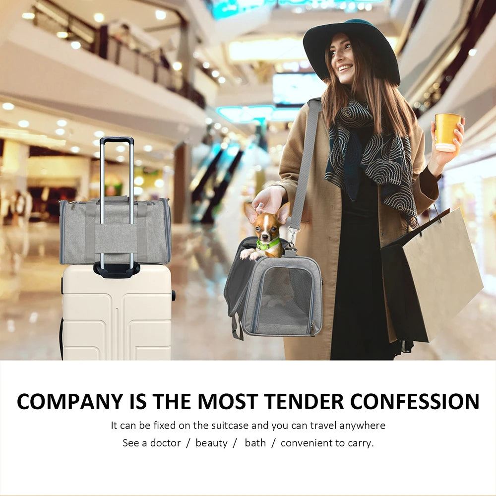 Airline Approved Soft Dog Carrier Backpack for Travel - Smarsty