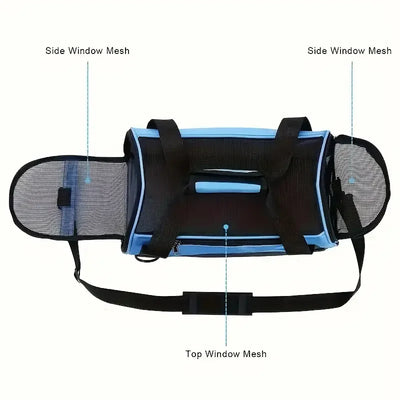 Breathable Soft-Sided Pet Carrier Bag for Travel - Smarsty