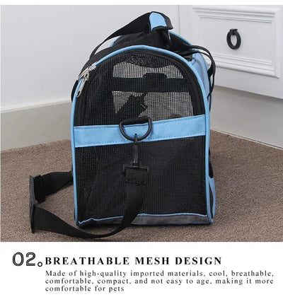 Breathable Soft-Sided Pet Carrier Bag for Travel - Smarsty