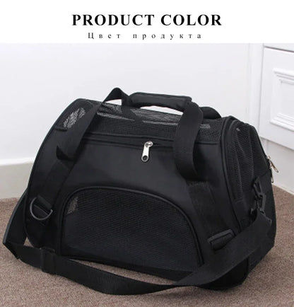Breathable Soft-Sided Pet Carrier Bag for Travel - Smarsty