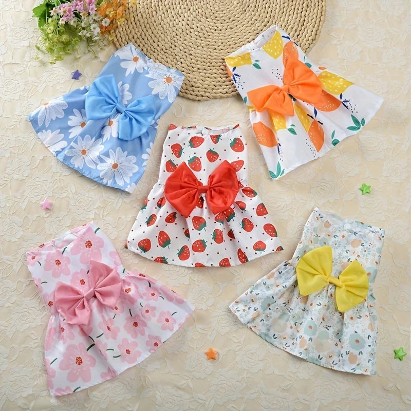 Soft Floral Pet Dress for Dogs and Cats - Smarsty