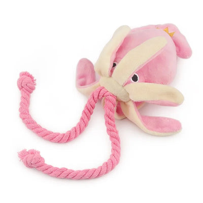 Octopus Plush Dog Chew Toy for Teeth Cleaning - Smarsty