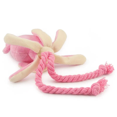 Octopus Plush Dog Chew Toy for Teeth Cleaning - Smarsty