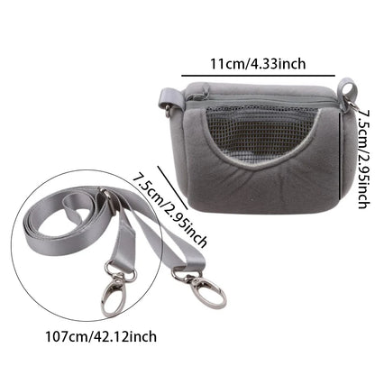 Portable Hamster Carrier Bag with Visible Mesh Design - Smarsty