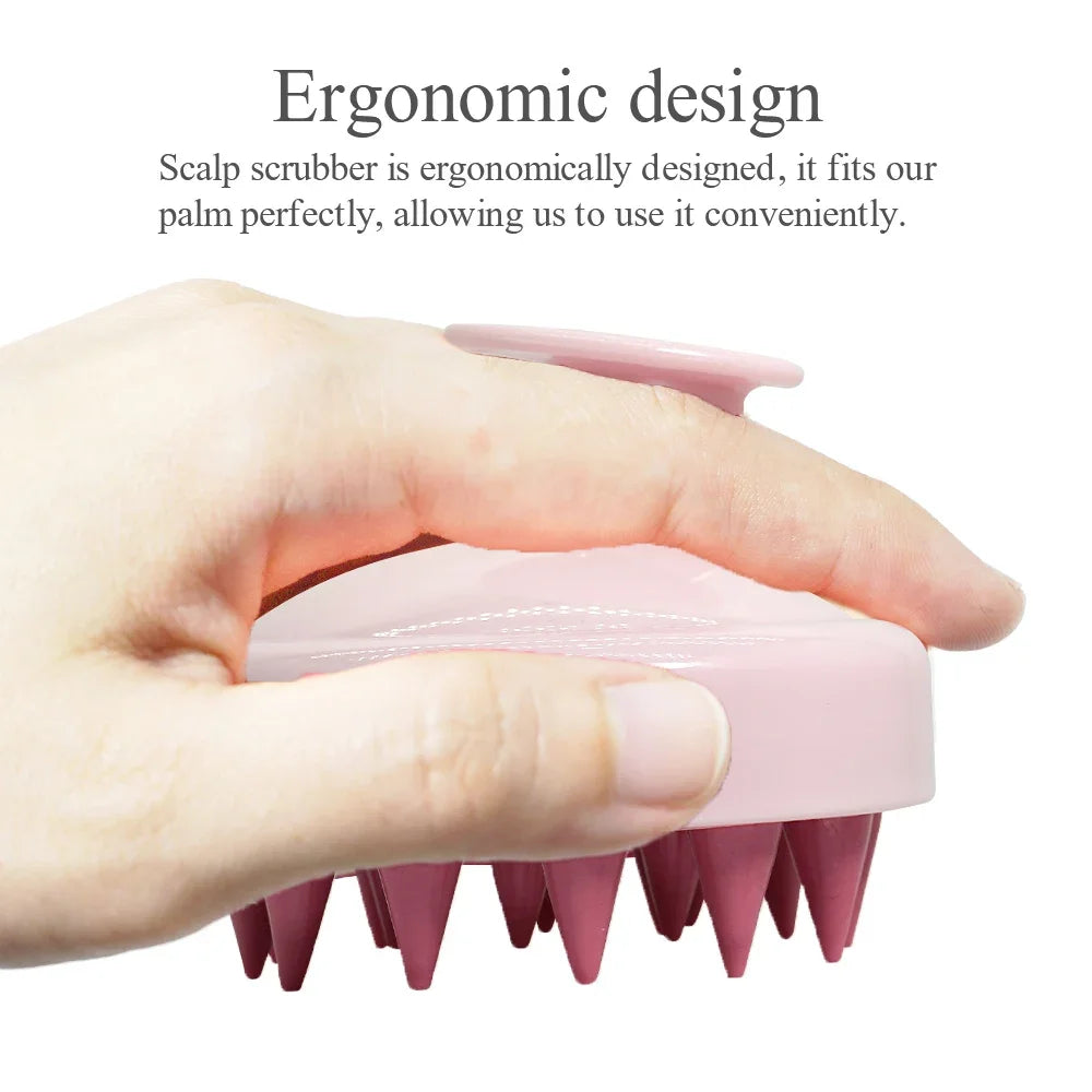 Silicone Scalp Massage Brush for Hair Washing - Smarsty