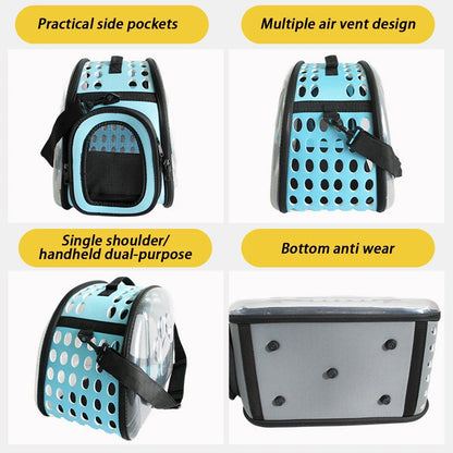 Breathable Pet Shoulder Bag for Travel and Outdoor - Smarsty