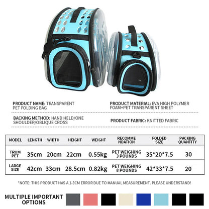Breathable Pet Shoulder Bag for Travel and Outdoor - Smarsty