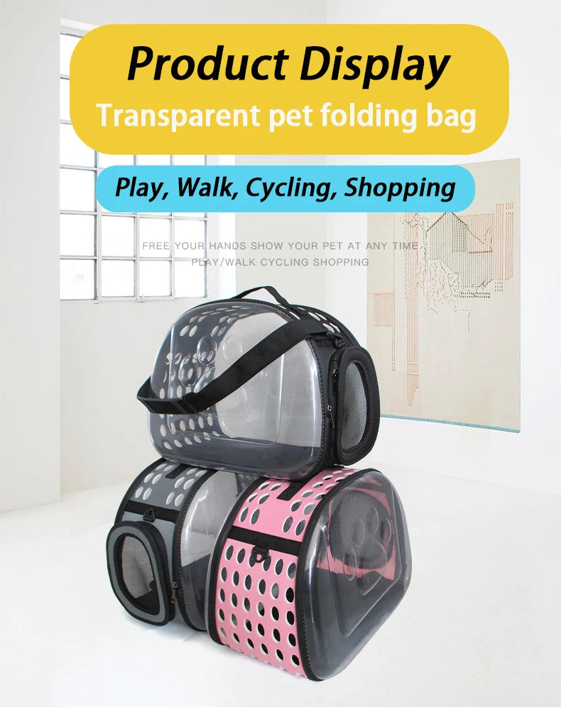Breathable Pet Shoulder Bag for Travel and Outdoor - Smarsty