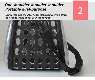 Breathable Pet Shoulder Bag for Travel and Outdoor - Smarsty