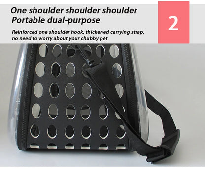 Breathable Pet Shoulder Bag for Travel and Outdoor - Smarsty