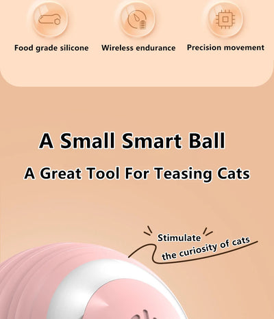 Smart Interactive Cat Ball Toy for Indoor Fun - Smarsty