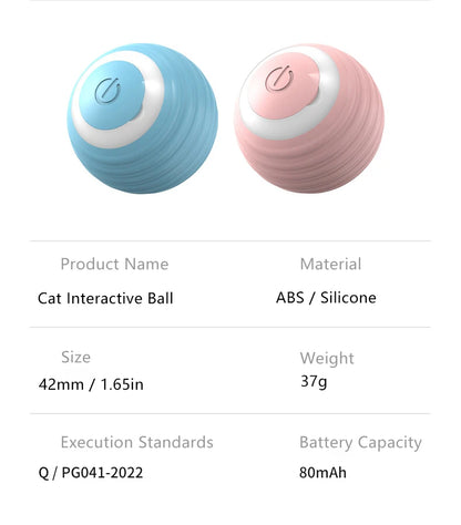 Smart Interactive Cat Ball Toy for Indoor Fun - Smarsty