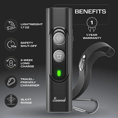 Ultrasonic Dog Bark Repeller USB Rechargeable Device - Smarsty