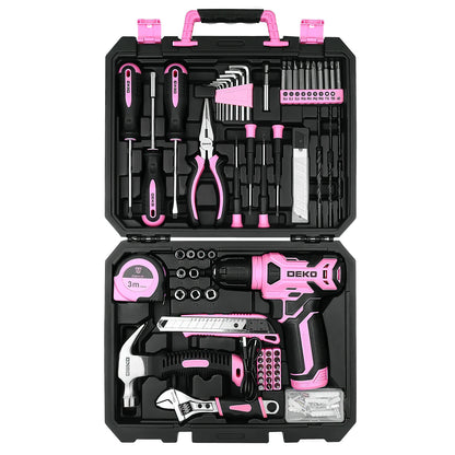 DEKO 126 Piece Power Tool Combo Set with Cordless Drill - Smarsty