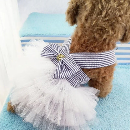 Summer Pet Tutu Dress with Bowknot for Dogs - Smarsty