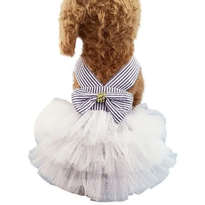 Summer Pet Tutu Dress with Bowknot for Dogs - Smarsty