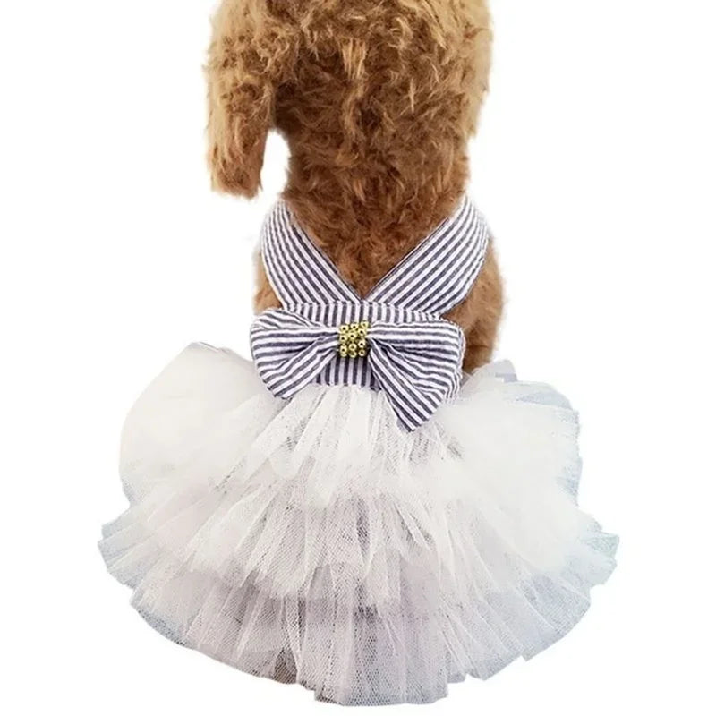 Summer Pet Tutu Dress with Bowknot for Dogs - Smarsty