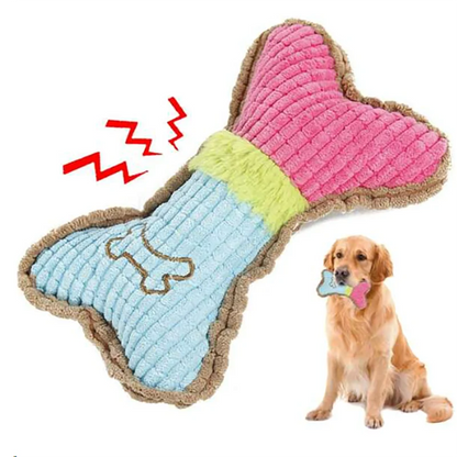 Dog Squeaky Chew Toy for Teething Puppies - Smarsty