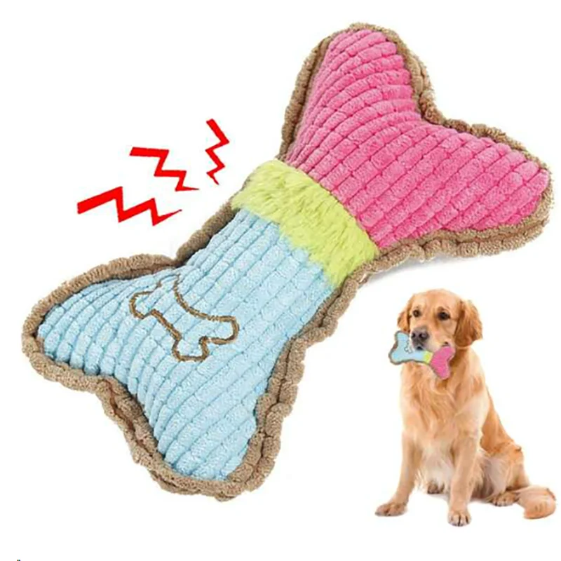 Dog Squeaky Chew Toy for Teething Puppies - Smarsty