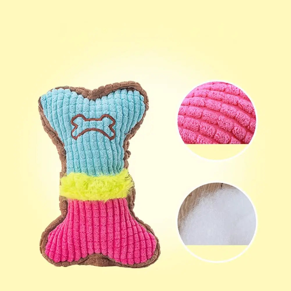 Dog Squeaky Chew Toy for Teething Puppies - Smarsty