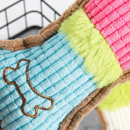 Dog Squeaky Chew Toy for Teething Puppies - Smarsty