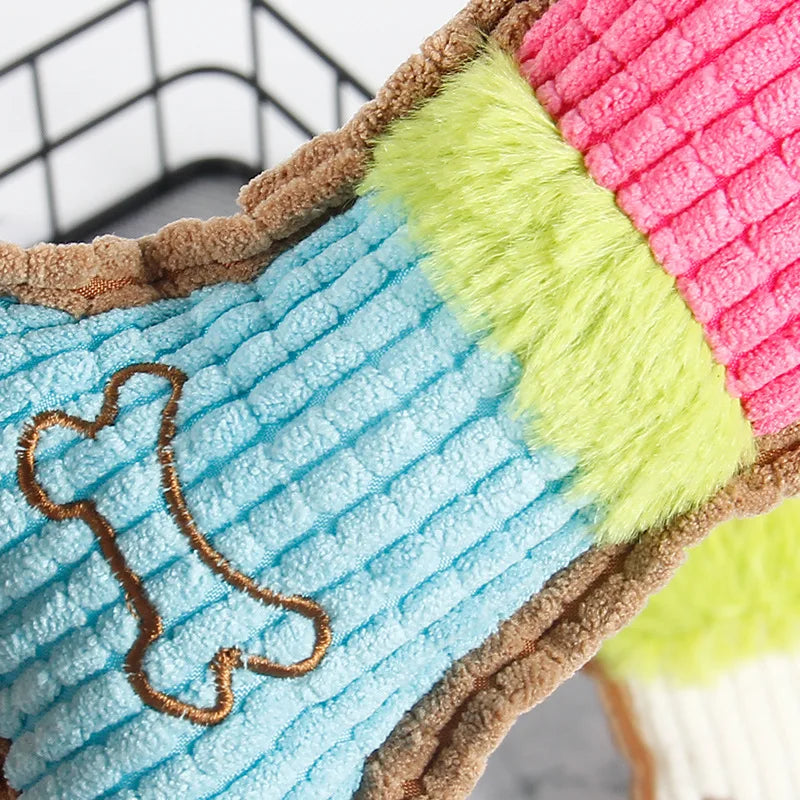 Dog Squeaky Chew Toy for Teething Puppies - Smarsty