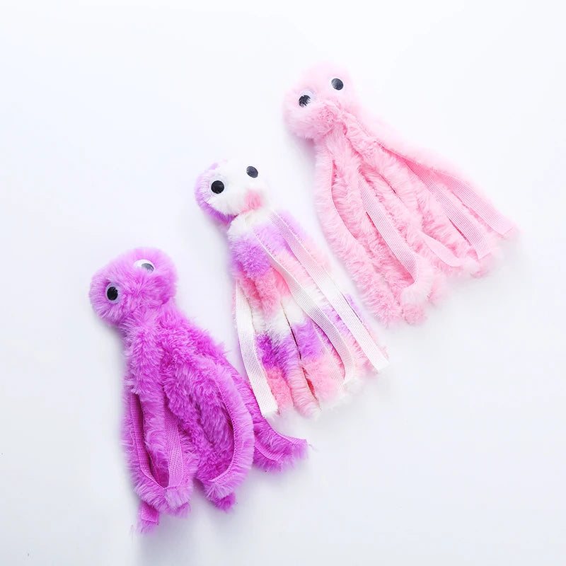 Cute Plush Octopus Cat Toy for Interactive Play - Smarsty