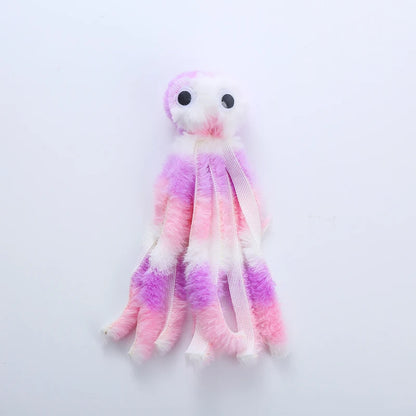 Cute Plush Octopus Cat Toy for Interactive Play - Smarsty