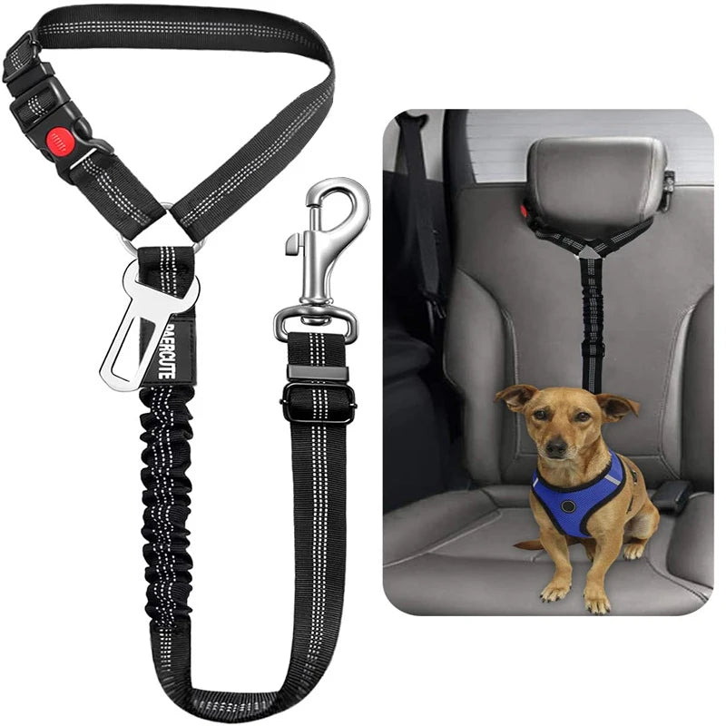 Adjustable Two-in-One Dog Harness Leash with Safety Belt - Smarsty