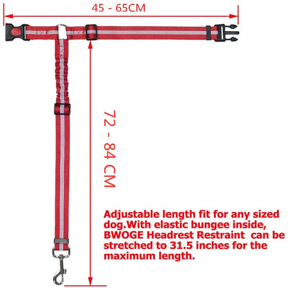 Adjustable Two-in-One Dog Harness Leash with Safety Belt - Smarsty
