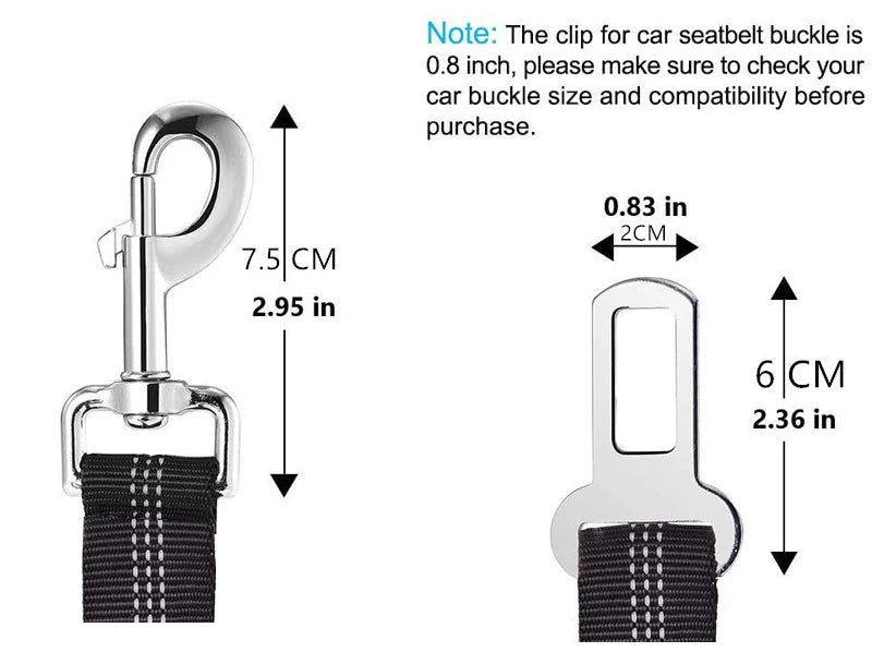 Adjustable Two-in-One Dog Harness Leash with Safety Belt - Smarsty