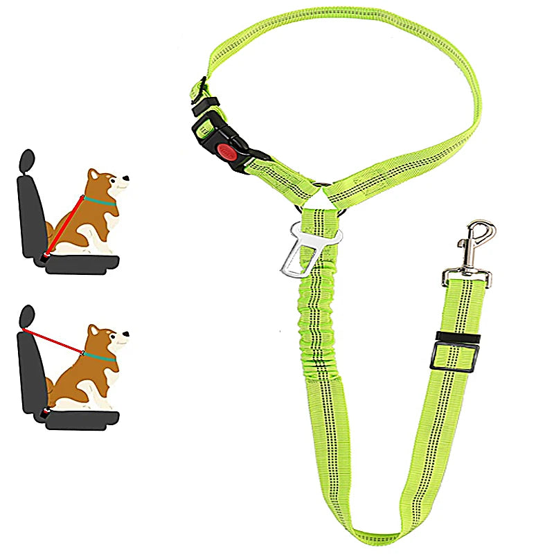 Adjustable Two-in-One Dog Harness Leash with Safety Belt - Smarsty