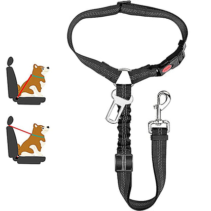 Adjustable Two-in-One Dog Harness Leash with Safety Belt - Smarsty