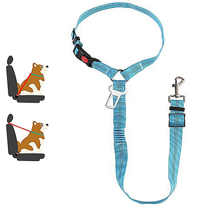 Adjustable Two-in-One Dog Harness Leash with Safety Belt - Smarsty