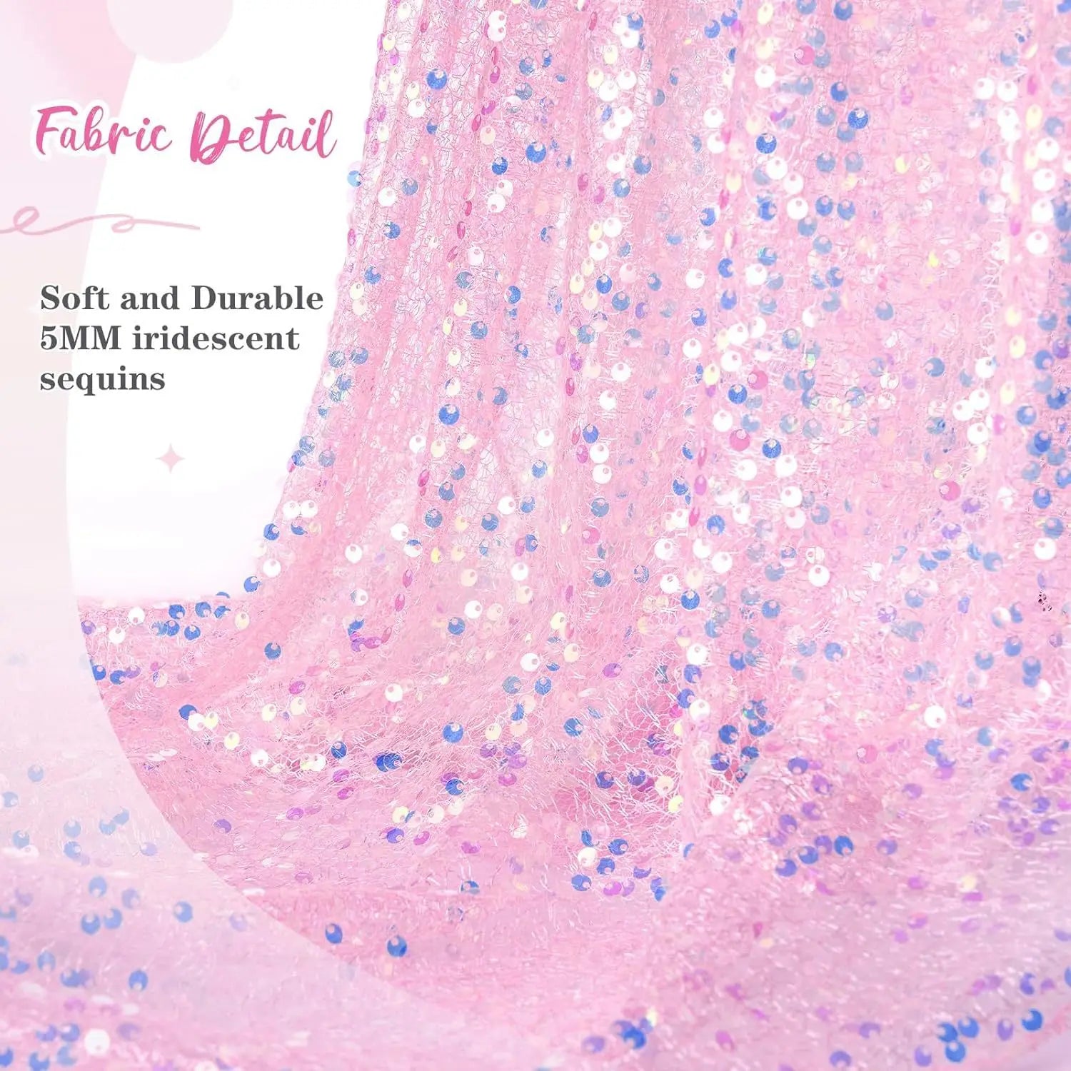 Glitter Iridescent Sequin Table Runner for Elegant Events - Smarsty