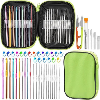 54 Piece Crochet Needles Set with Storage Case - Smarsty
