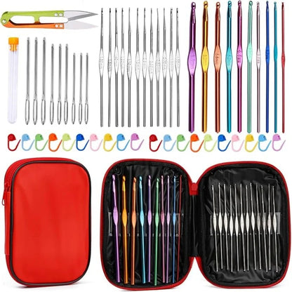 54 Piece Crochet Needles Set with Storage Case - Smarsty